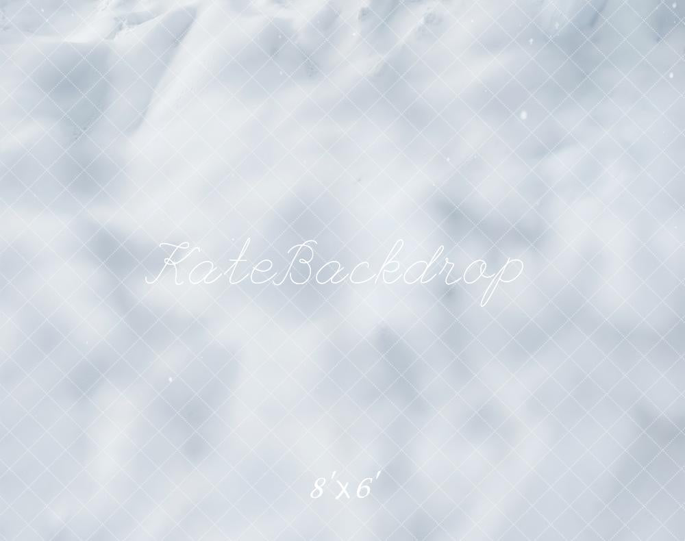 Kate Snowy Ground Texture White Fleece Backdrop Designed by Emetselch -UK