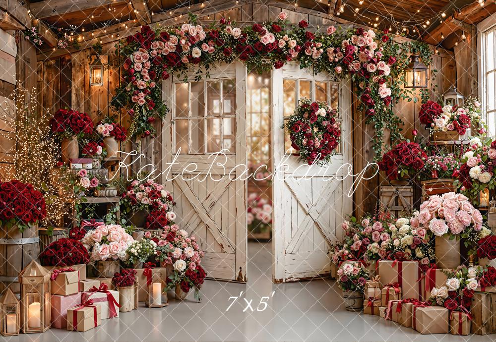 Kate Floral Arch Rustic Gifts Door Backdrop Designed by Emetselch