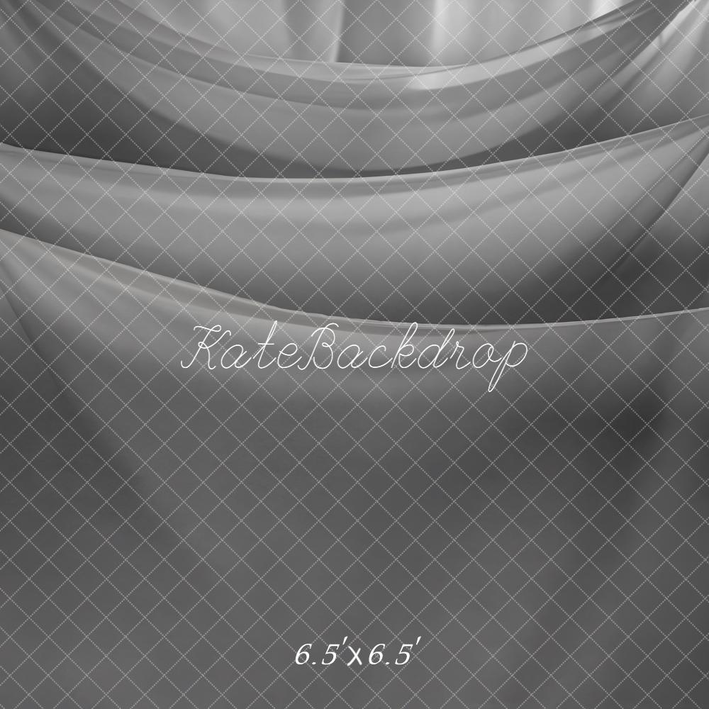 Kate Grey Draped Curtains Backdrop Designed by Emetselch -UK