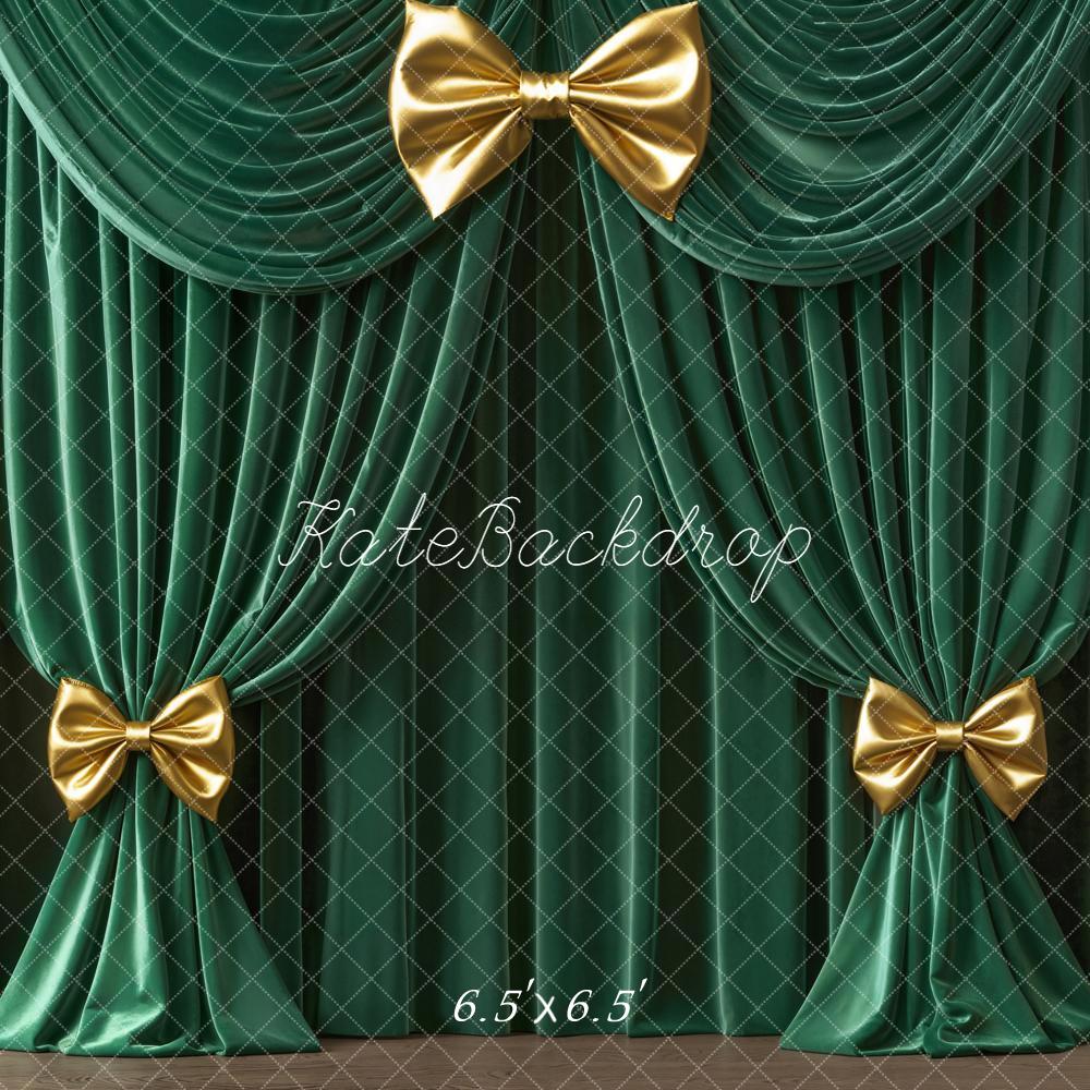 Kate Green Curtain Gold Frame Backdrop Designed by Emetselch -UK