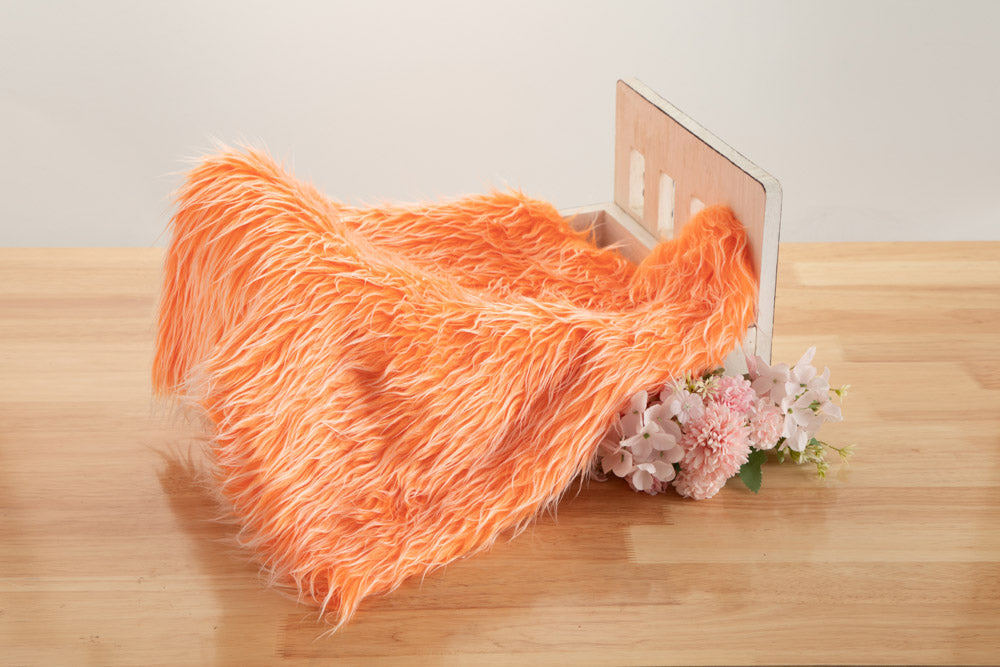 Kate Various Colors Faux Fur Blanket Props Posing fabrics for Baby Photography