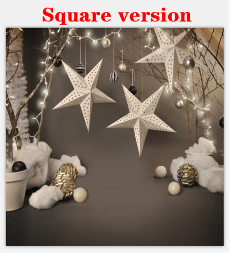 Kate Christmas Grey Star Backdrops for Photography