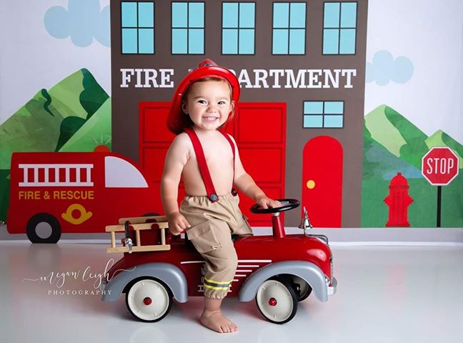 Kate Firehouse Backdrop Designed by Megan Leigh Photography