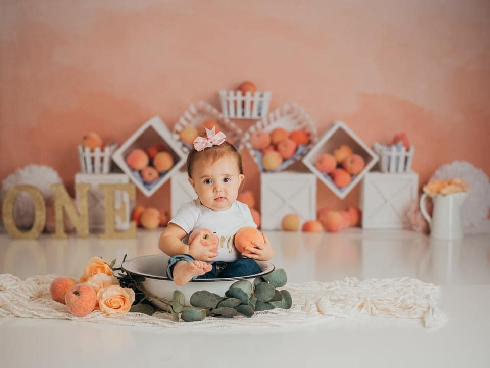 Kate Autumn Peaches and Cream Backdrop Designed By Mandy Ringe Photography