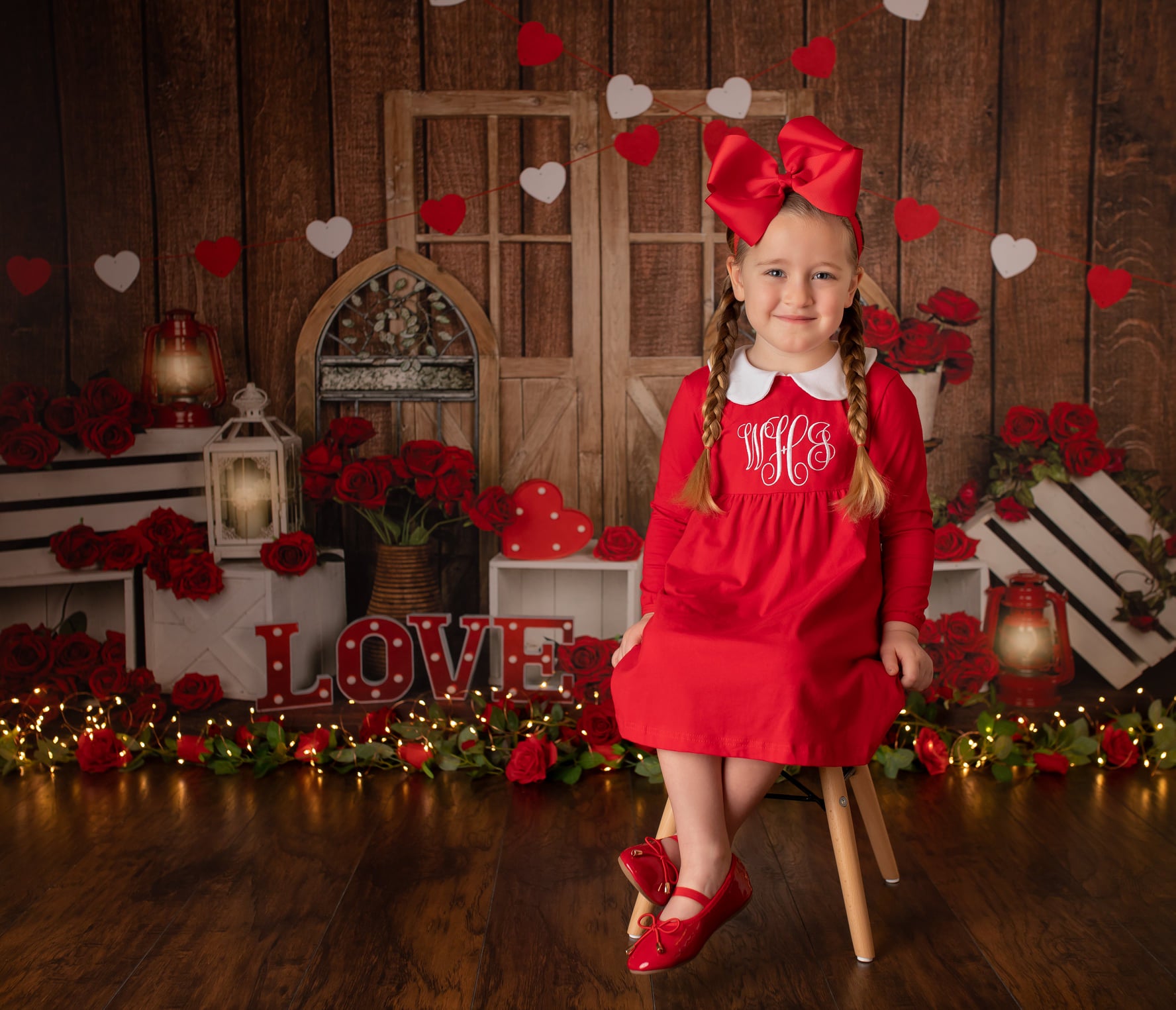Kate Valentine's Day Love Roses Backdrop Designed by Emetselch -UK