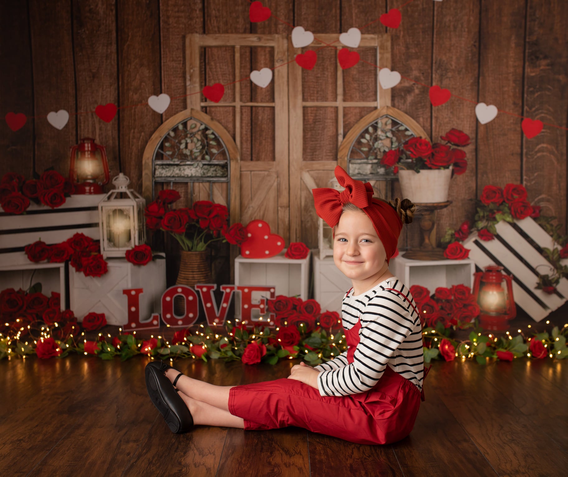 Kate Valentine's Day Love Roses Backdrop Designed by Emetselch -UK
