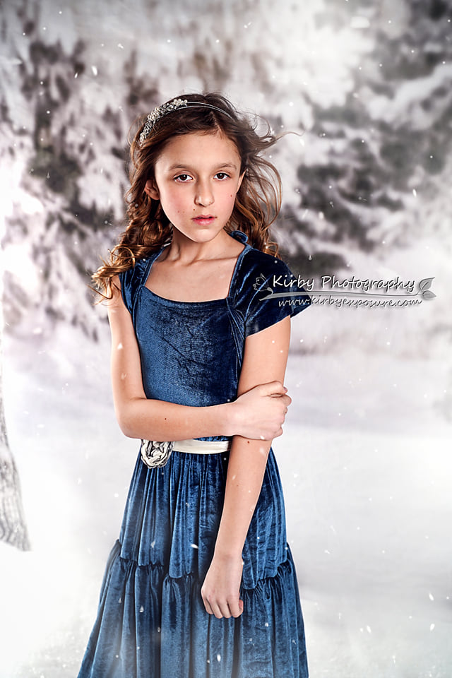 Kate Winter Forest Snow Backdrop Designed by Arica Kirby