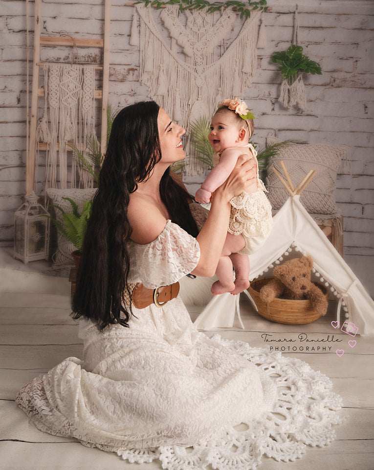Kate Boho Mother's Day Spring Plants Backdrop Designed by Emetselch -UK