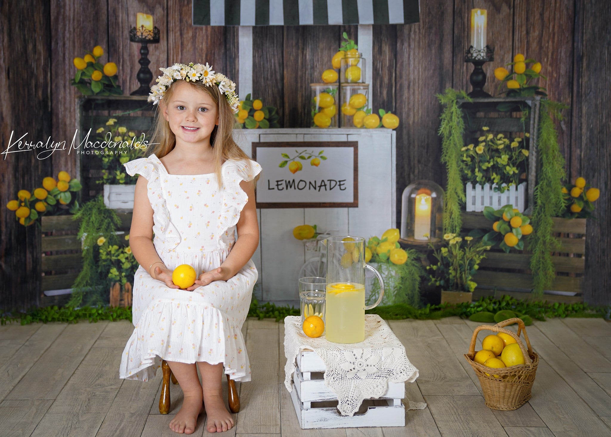 Kate Summer Lemon Stand Backdrop Designed by Jia Chan Photography
