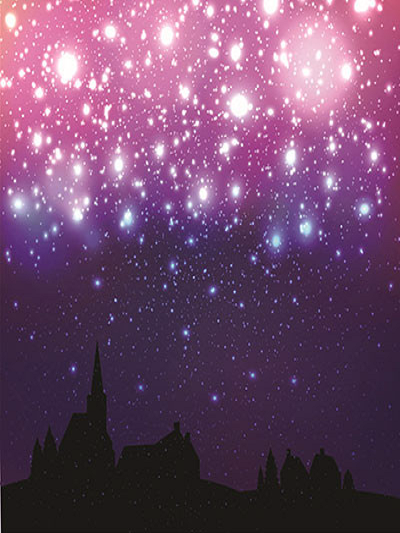 Katebackdrop：Kate Retro Style Castle At Night Photography Backdrop