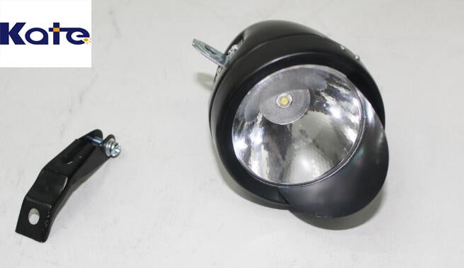 Katebackdrop：Kate Retro Black Bicycle Accessory Bike LED Light Waterproof Headlight