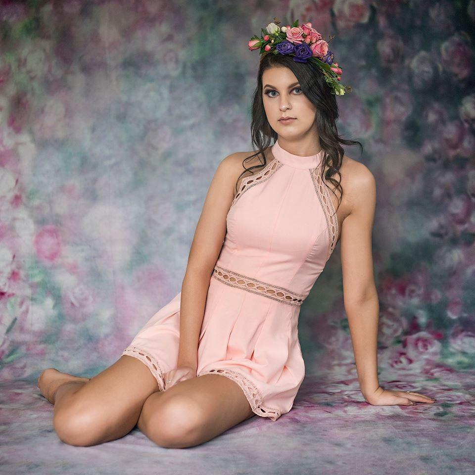 Katebackdrop£ºKate Valentine's Day Pink Flowers Hand Painting Portrait Photography Backdrops