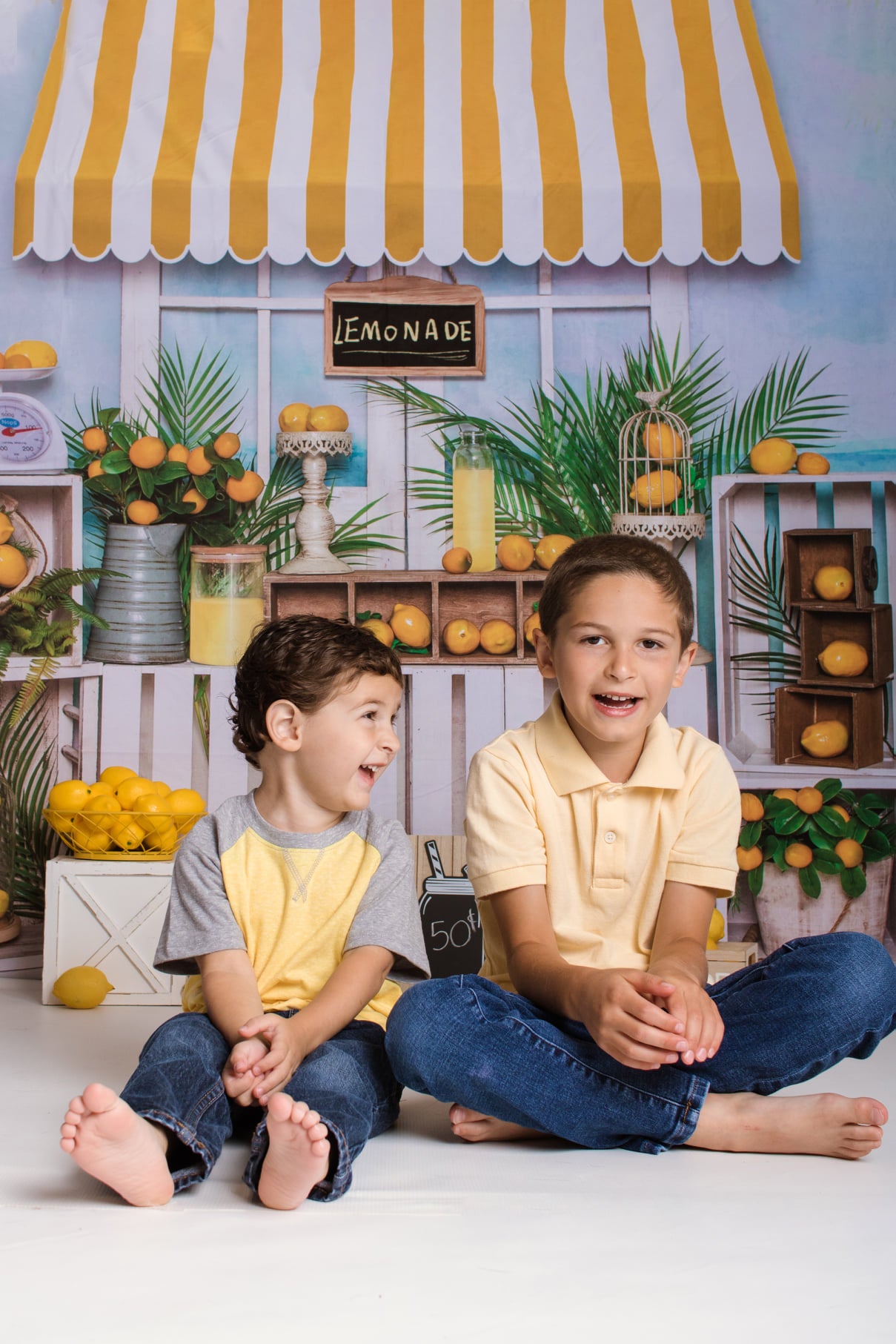 Kate Summer Lemonade Stand Beach Backdrop Designed by Emetselch