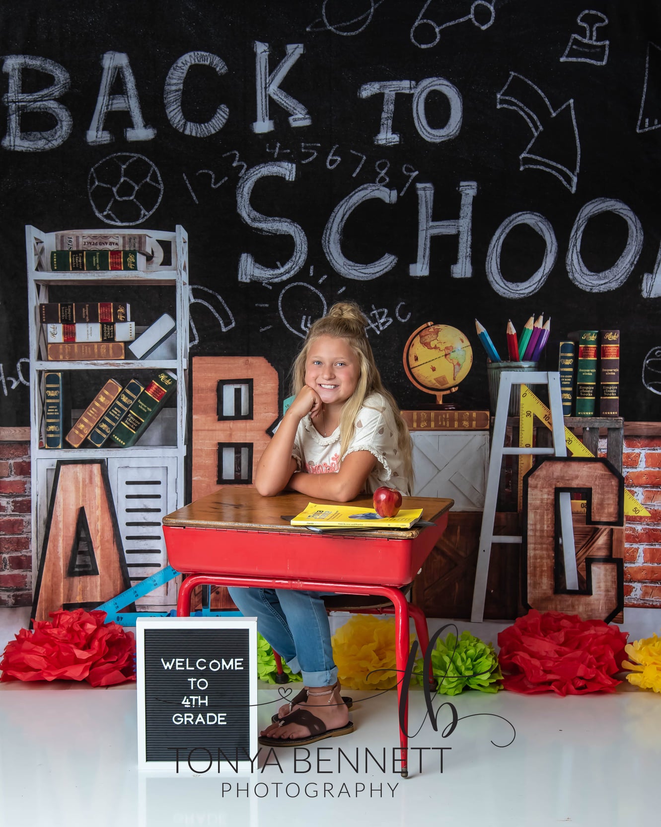 Kate Back To School Backdrop Designed by Emetselch