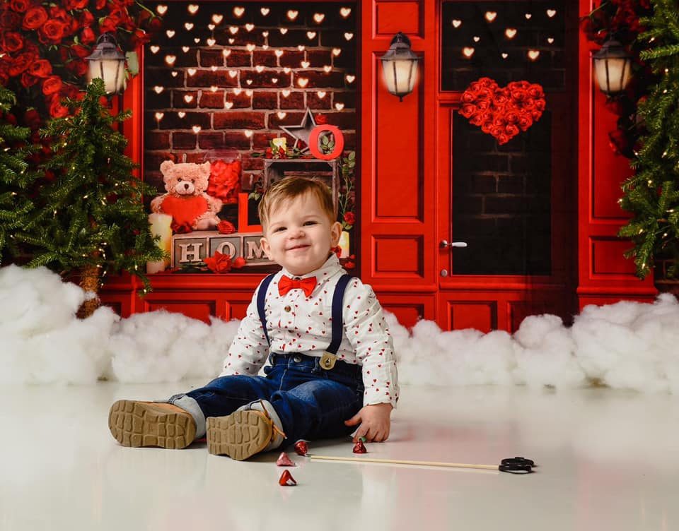 Kate Valentine's Day Rose Shop Backdrop Designed By JS Photography -UK