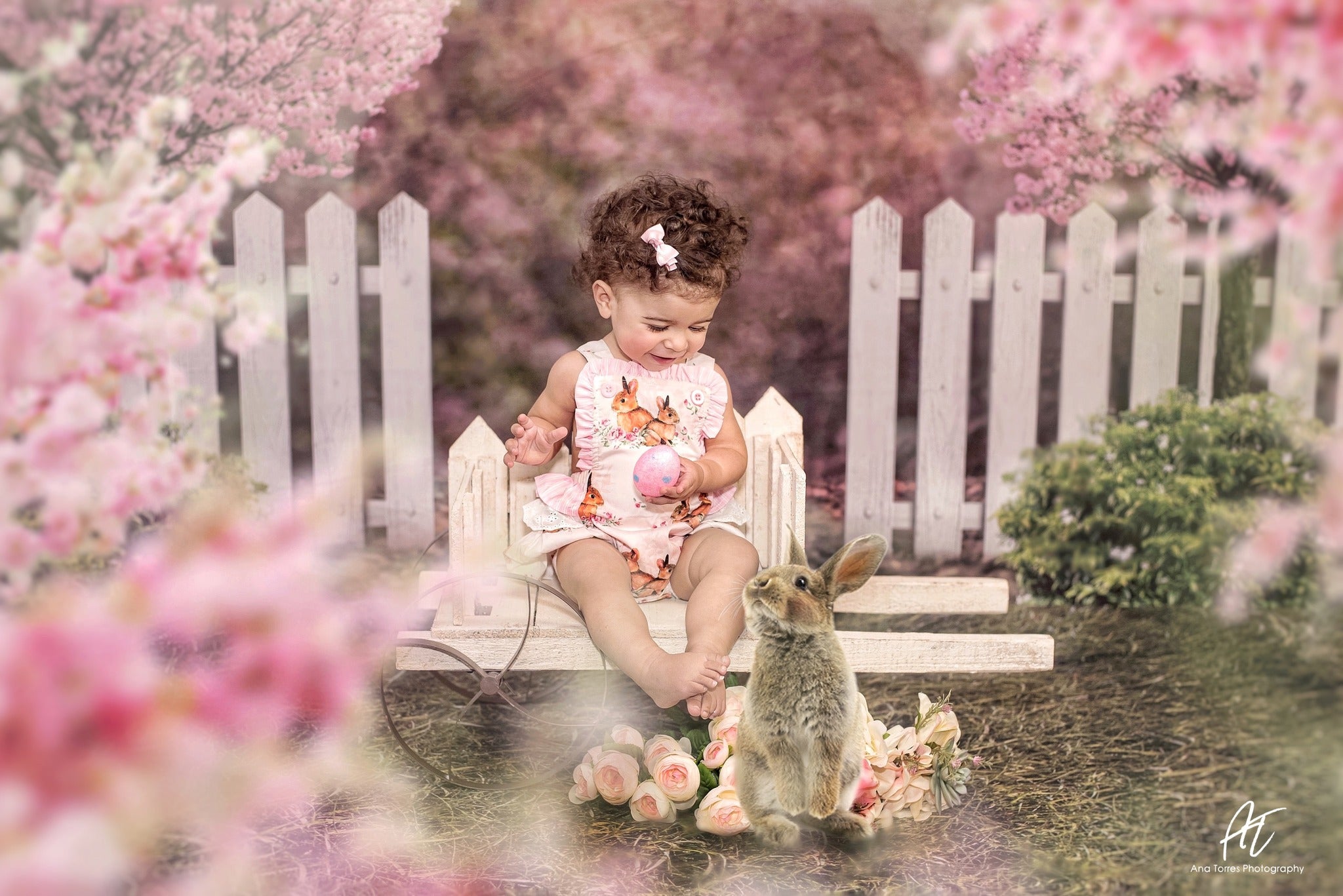 Kate Spring Garden Cherry Blossoms Backdrop for Photography -UK