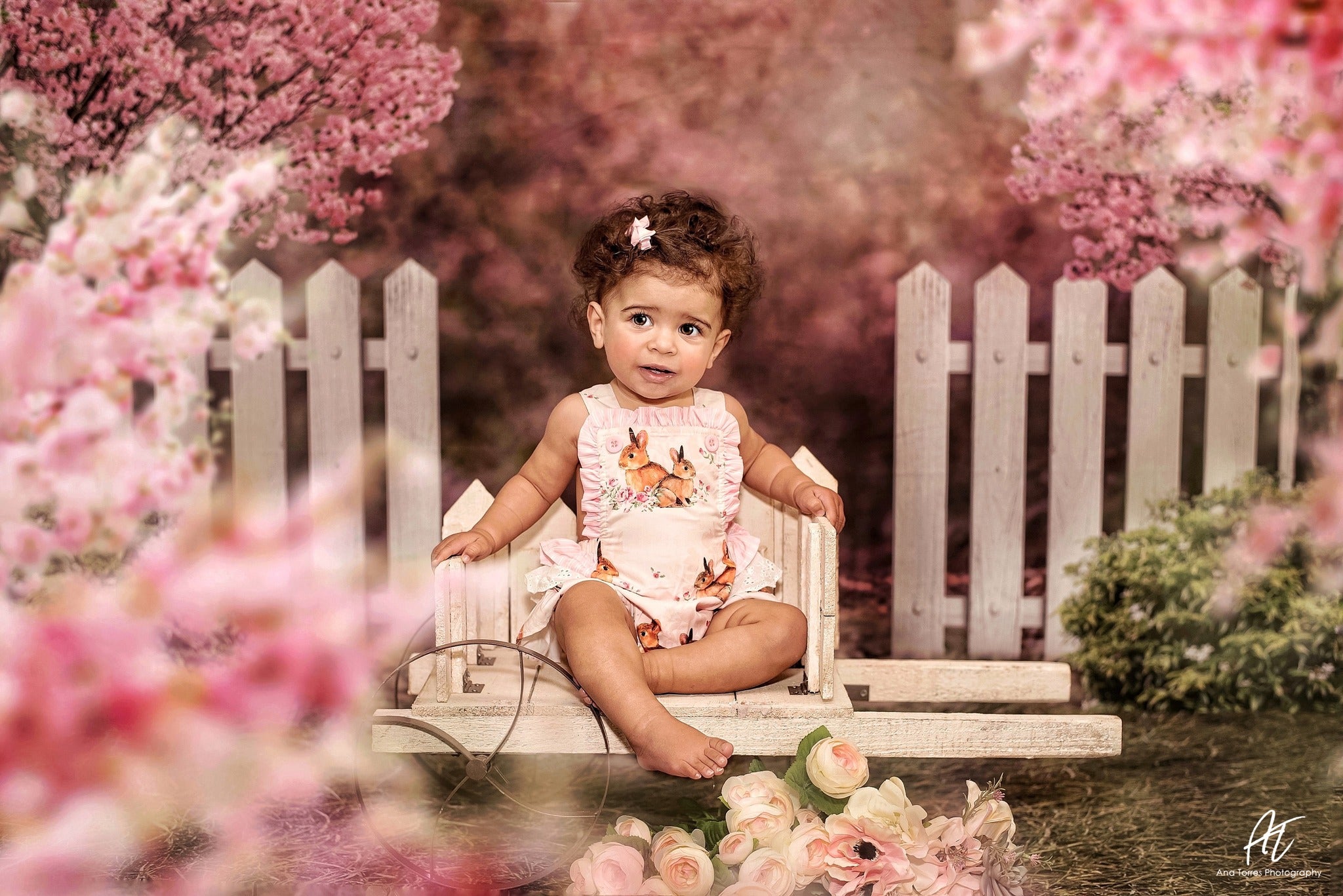 Kate Spring Garden Cherry Blossoms Backdrop for Photography -UK