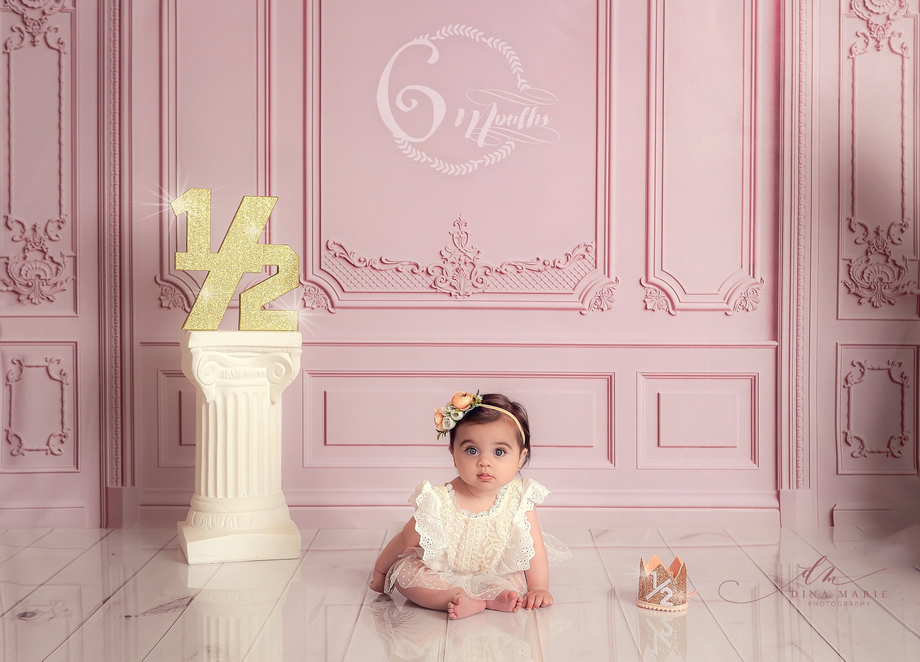 Kate Pink Retro Wall Backdrop Designed by Chain Photography -UK