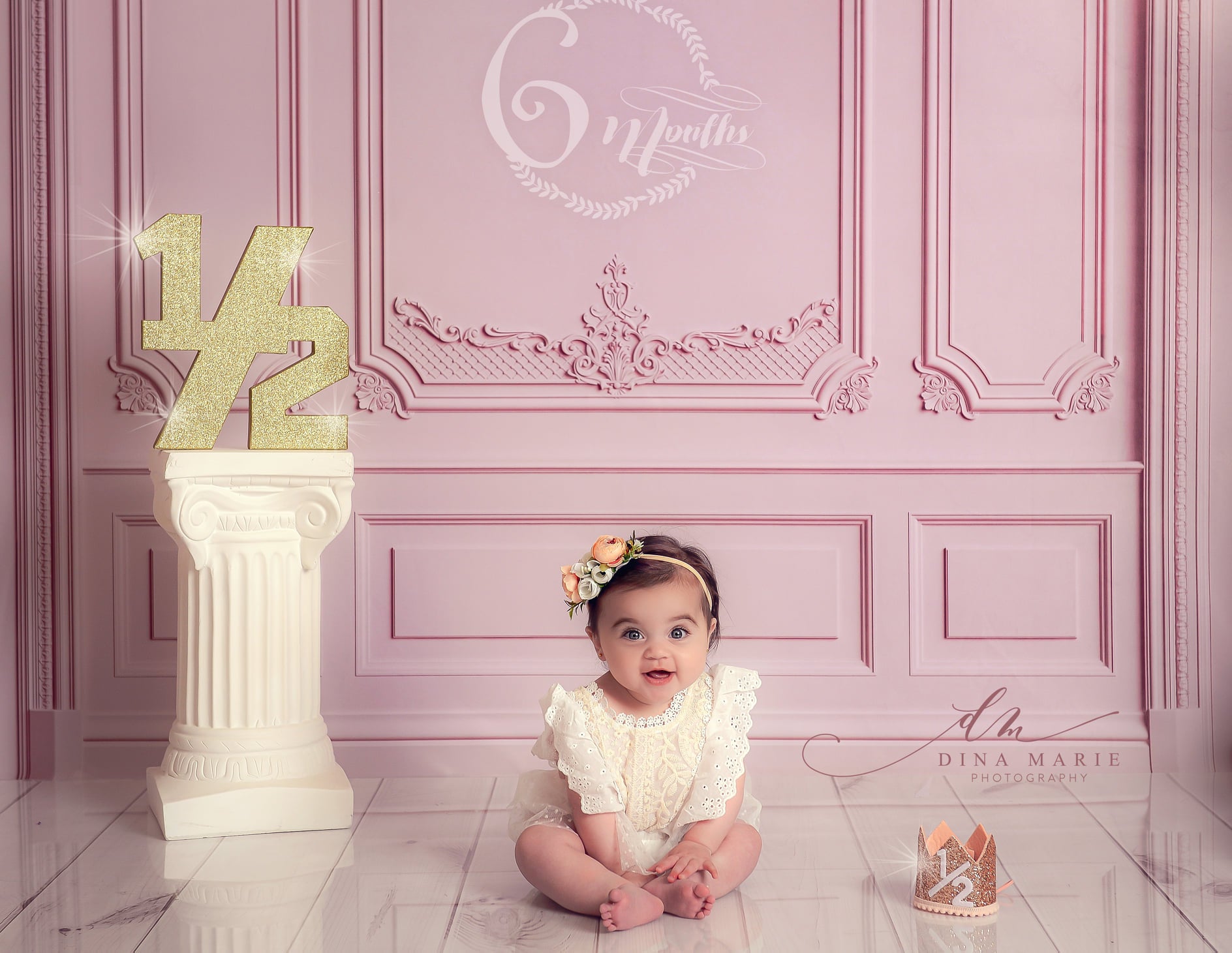 Kate Pink Retro Wall Backdrop Designed by Chain Photography