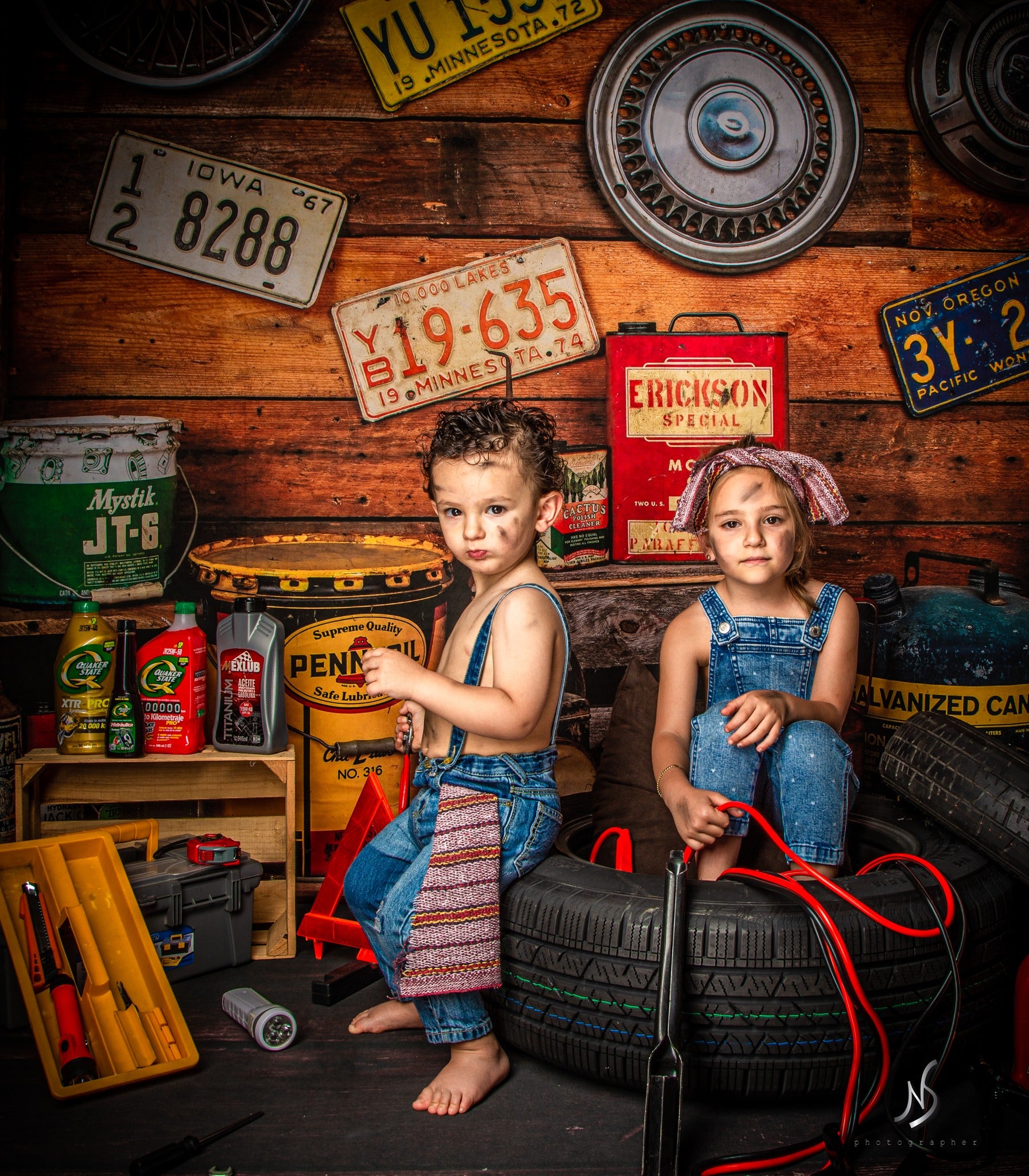 Kate Garage Boys/Father's Day Backdrop Designed by Arica Kirby -UK