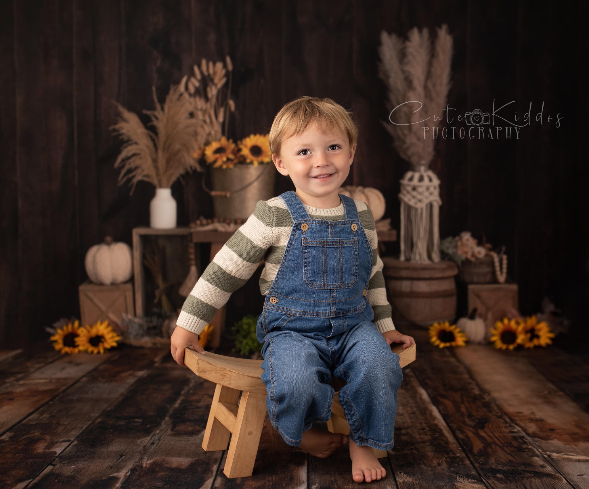 Kate Boho Autumn Sunflowers Backdrop Designed by Mandy Ringe Photography -UK