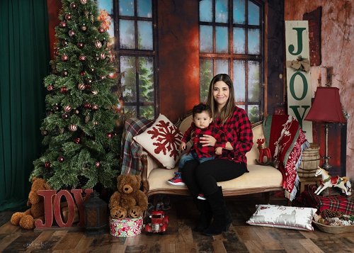 Kate Christmas Tree Photography Backdrop Retro Piano Photo Background - Kate backdrop UK