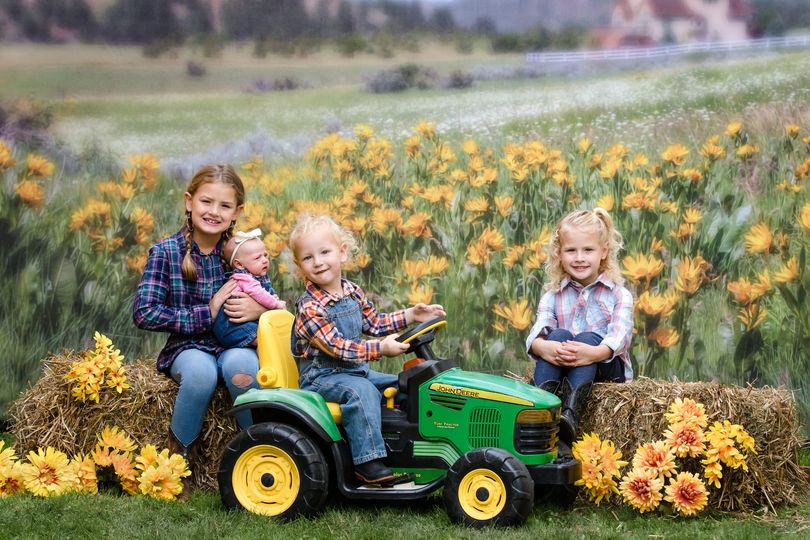 Kate Mountain Meadow Sunflower Backdrop for Photography Designed by Lisa Granden