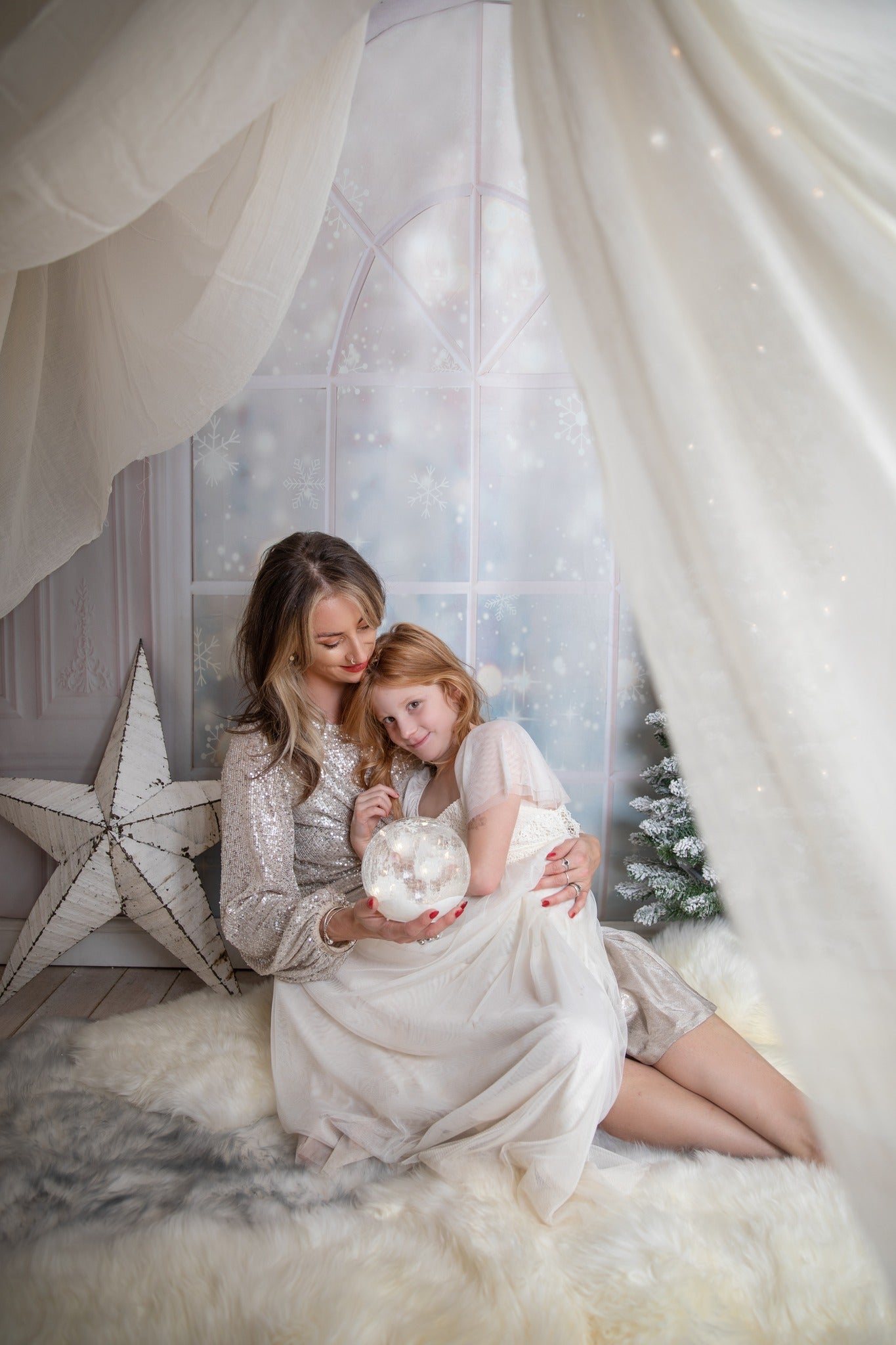 Kate Winter Window Pink Wall Backdrop for Photography -UK