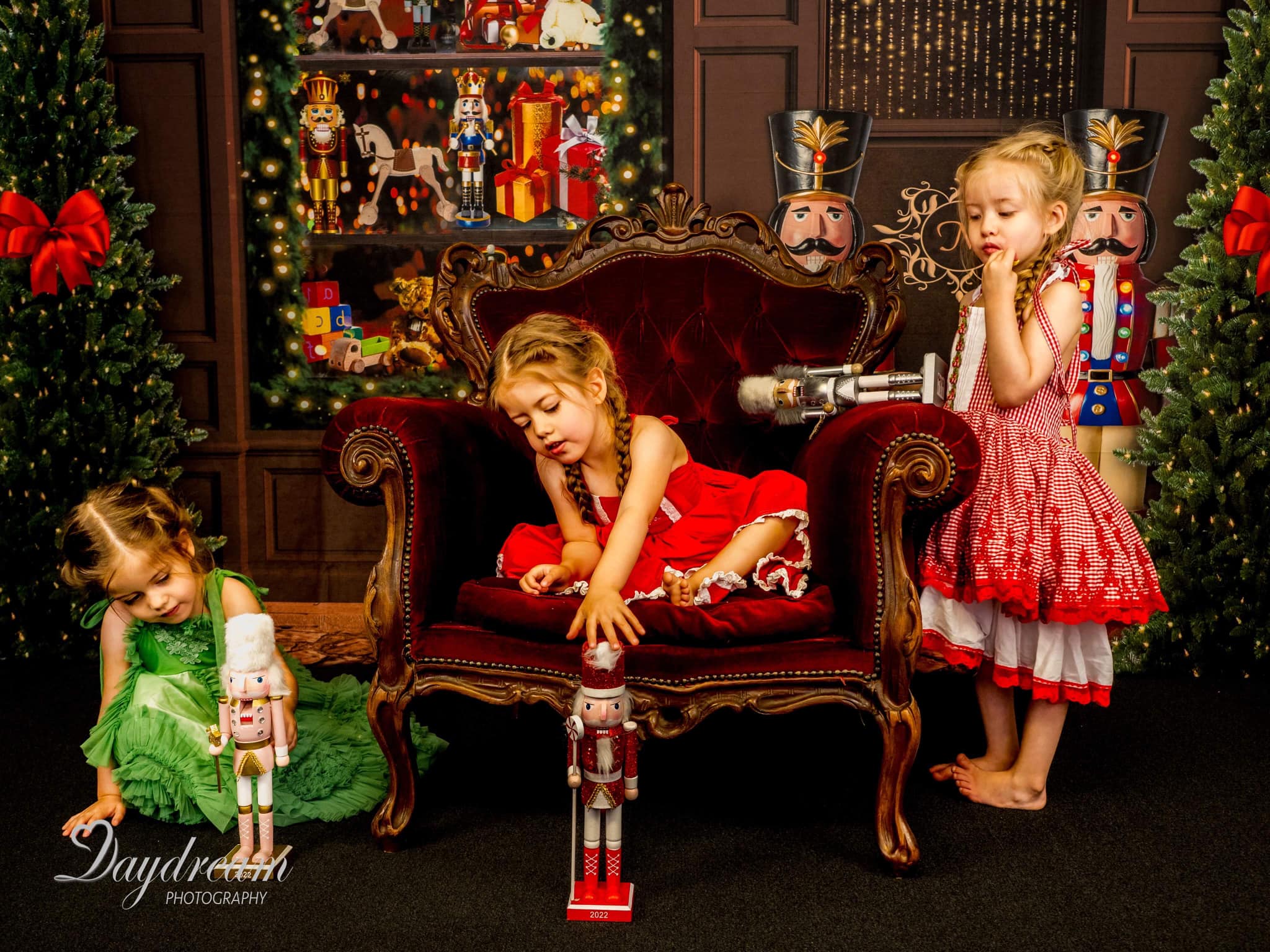 Kate Christmas Nutcracker Shop Backdrop Designed by Uta Mueller Photography