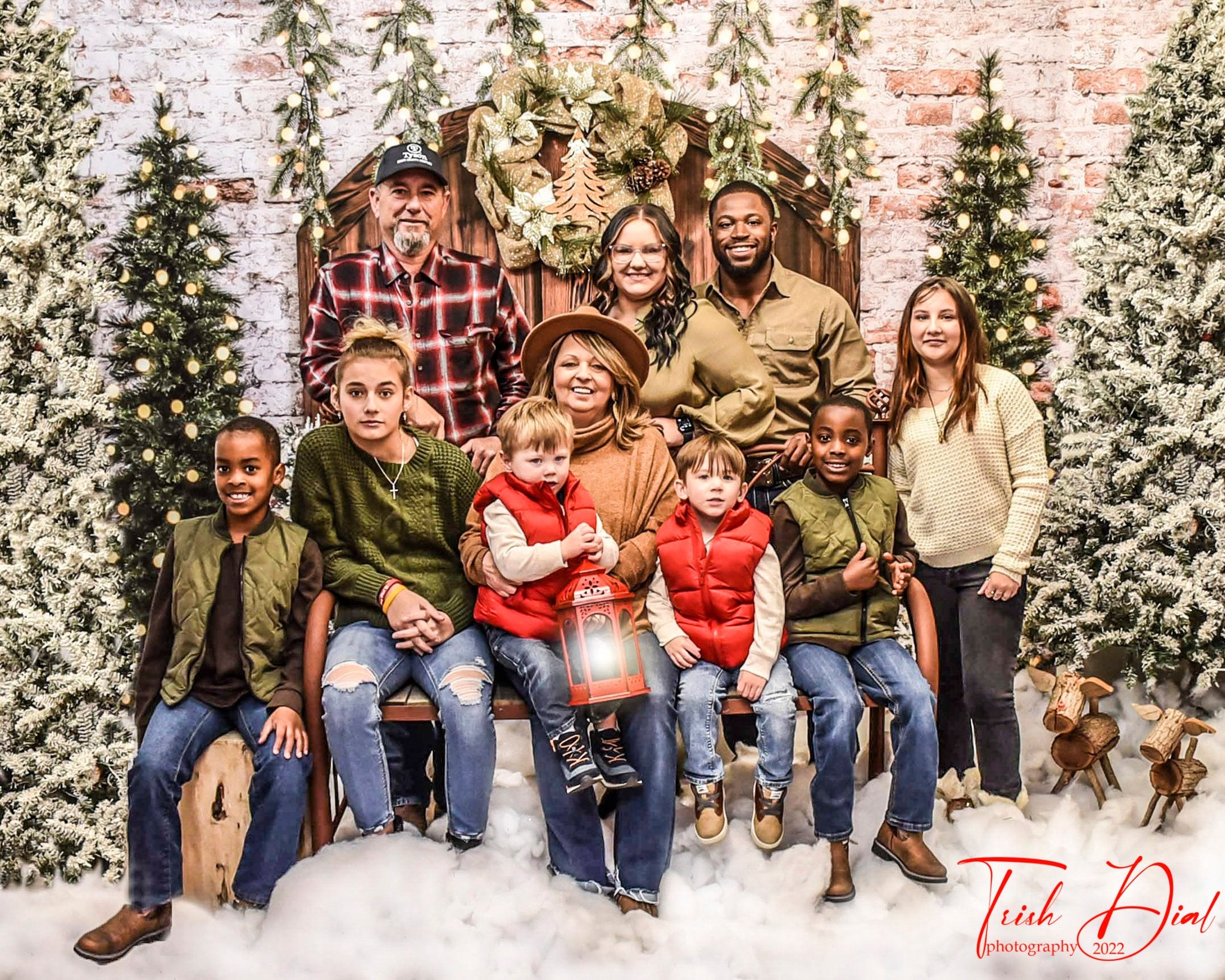 Kate Christmas Wooden Barn Door Backdrop Designed by Emetselch -UK