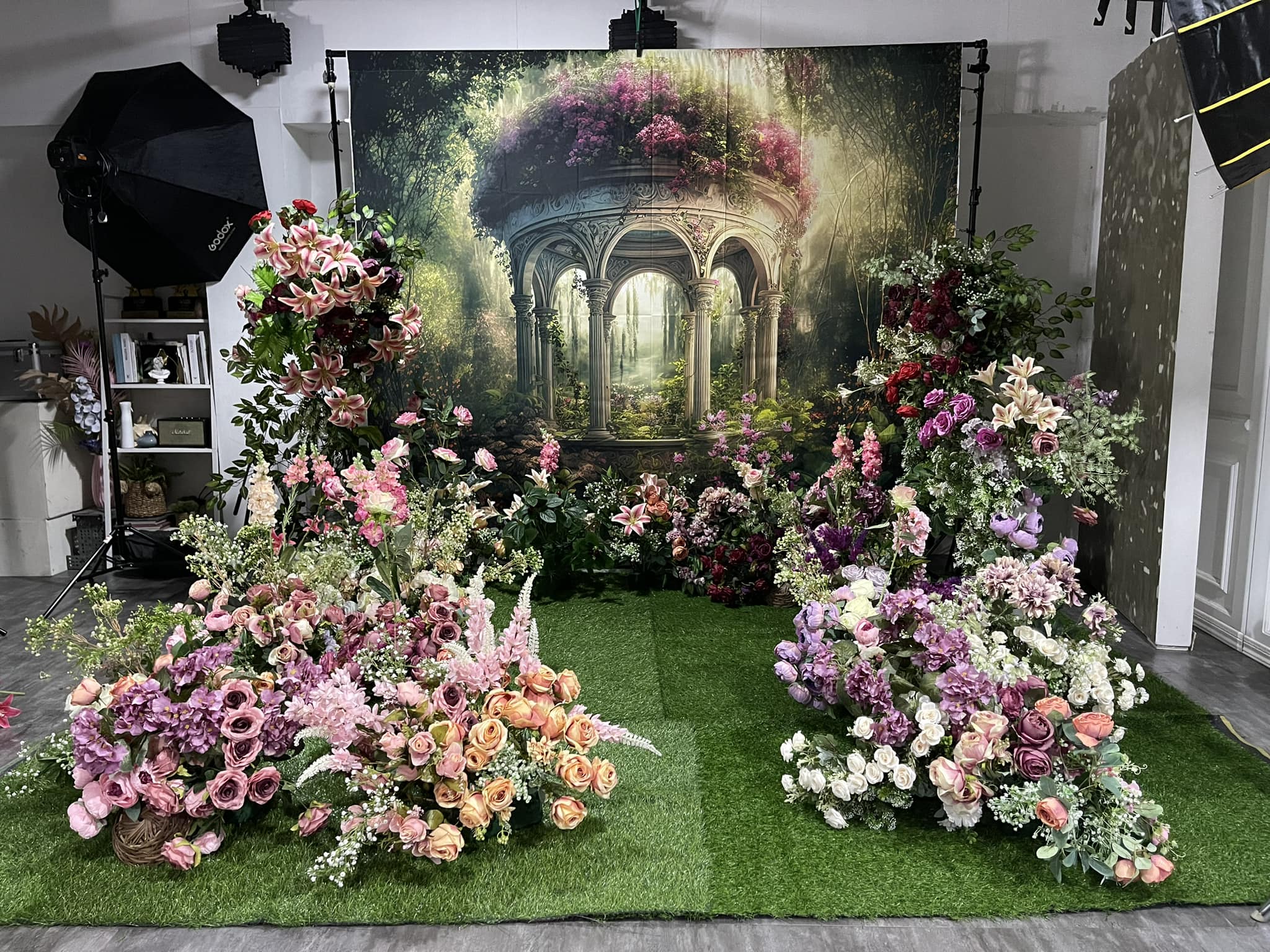 Kate Spring Fantasy Flower Garden Forest Backdrop Designed by Candice Compton