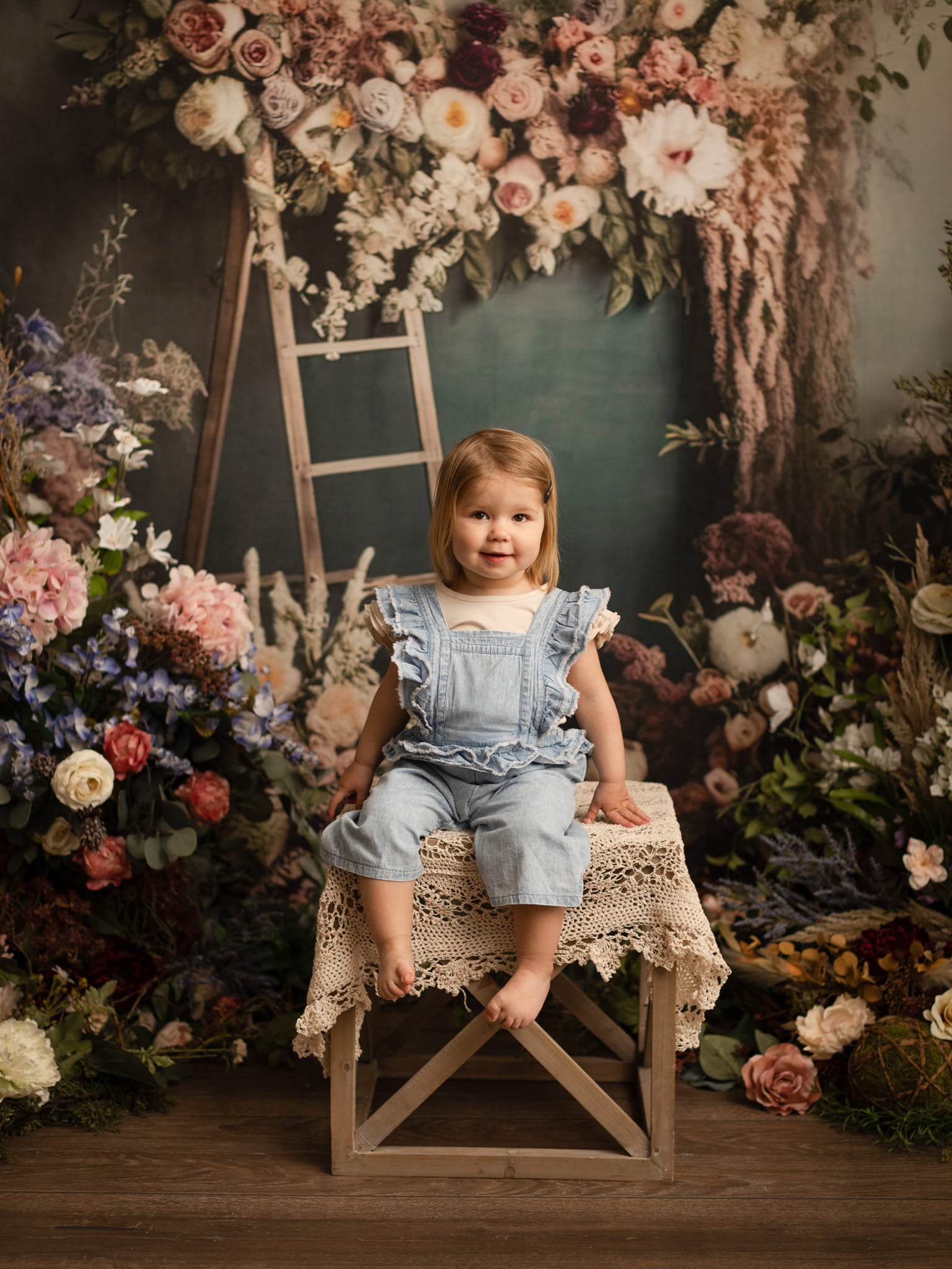 Kate Boho Dried Flowers Backdrop Designed by Mini MakeBelieve -UK