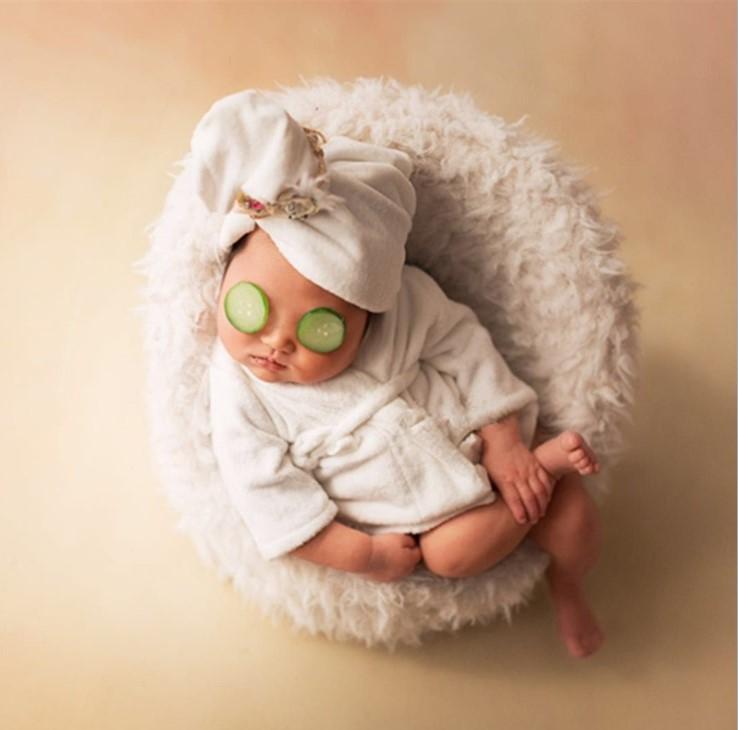 Studio Props Baby Outfit Bathrobe Newborn Photo Props