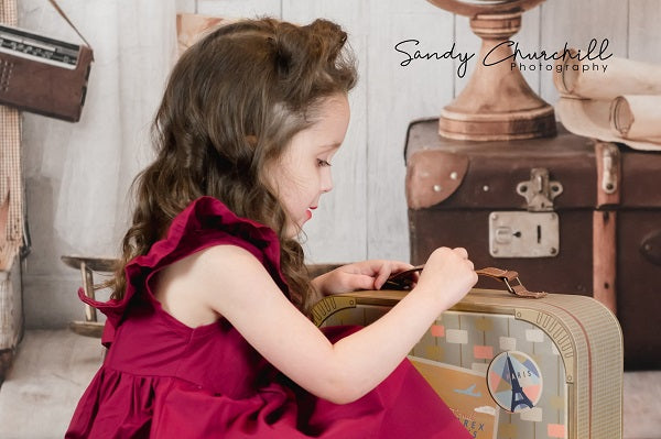 Kate Back to school Children Travel Around the World Adventurer Pilot Backdrop for photography Designed By JFCC -UK