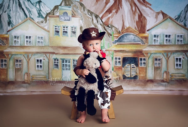 Kate  Western Town Backdrop Designed by Megan Leigh Photography -UK