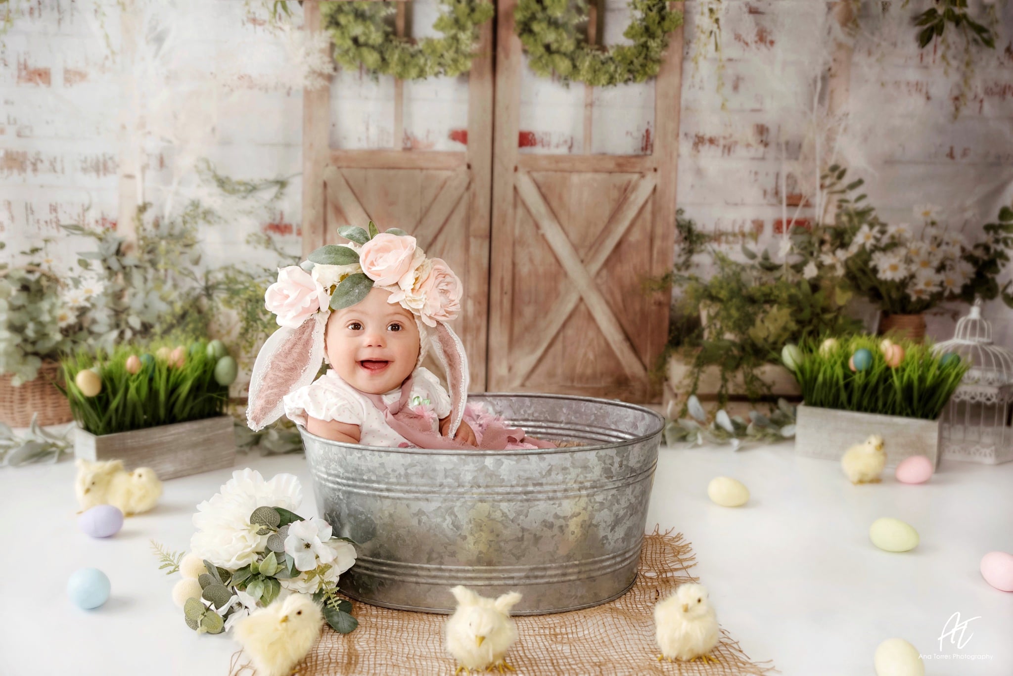 Kate Spring/Mother's day  Green Plants Barn Door Backdrop Designed by Jia Chan Photography