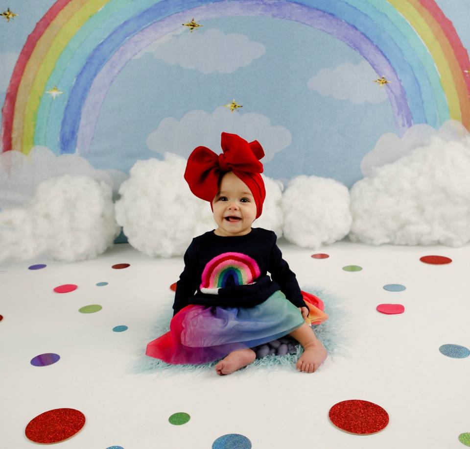 Kate Rainbow clouds and dreams Backdrop Children