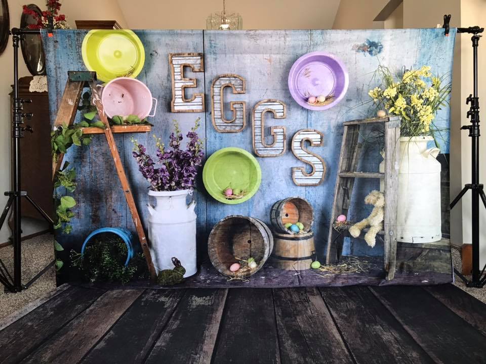 Kate Egg-celent Easter Backdrop designed by Arica Kirby