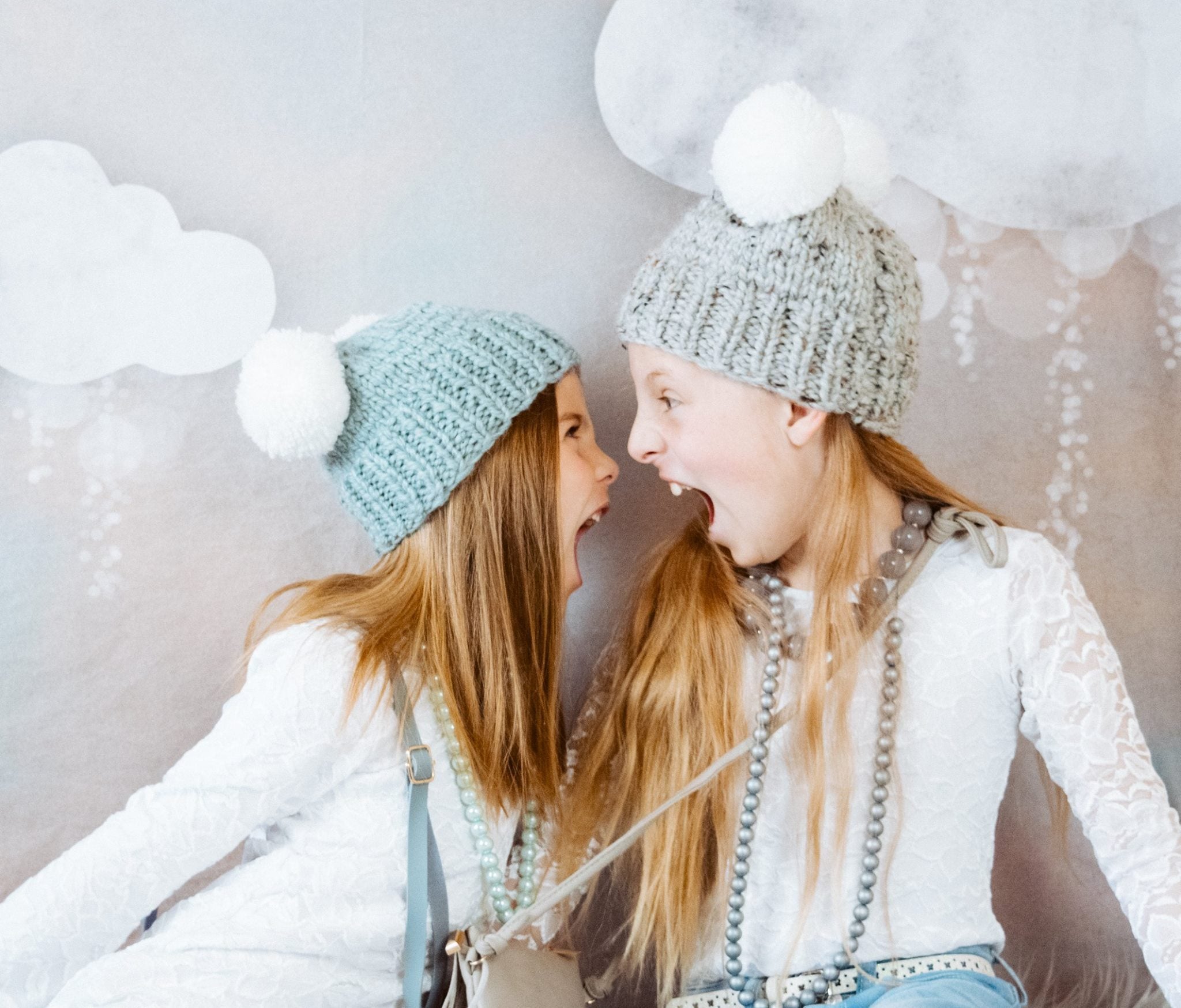 Kate Baby Shower Take Flight Winter Clouds Backdrop for Photography Designed by Mini MakeBelieve - Kate backdrops UK