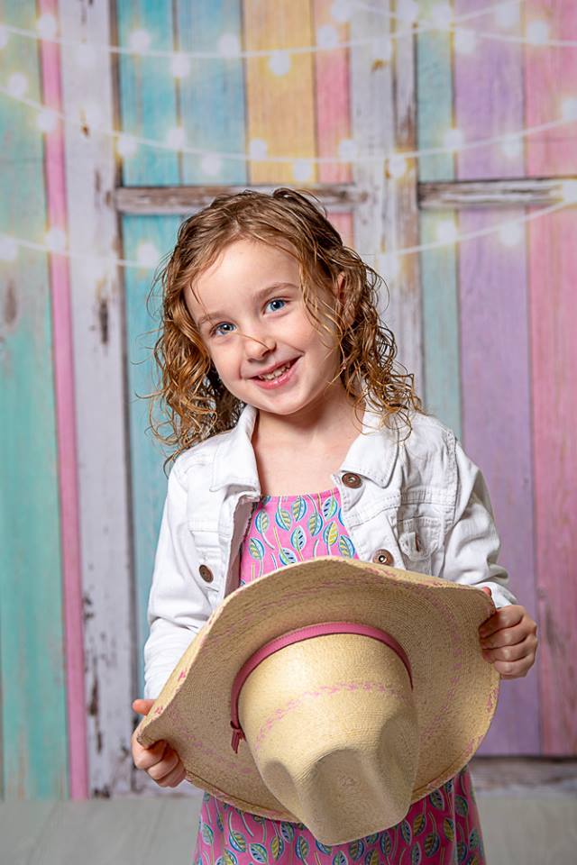 Kate Birthday Colorful Wood Wall Window Backdrop for Children Designed by JFCC -UK