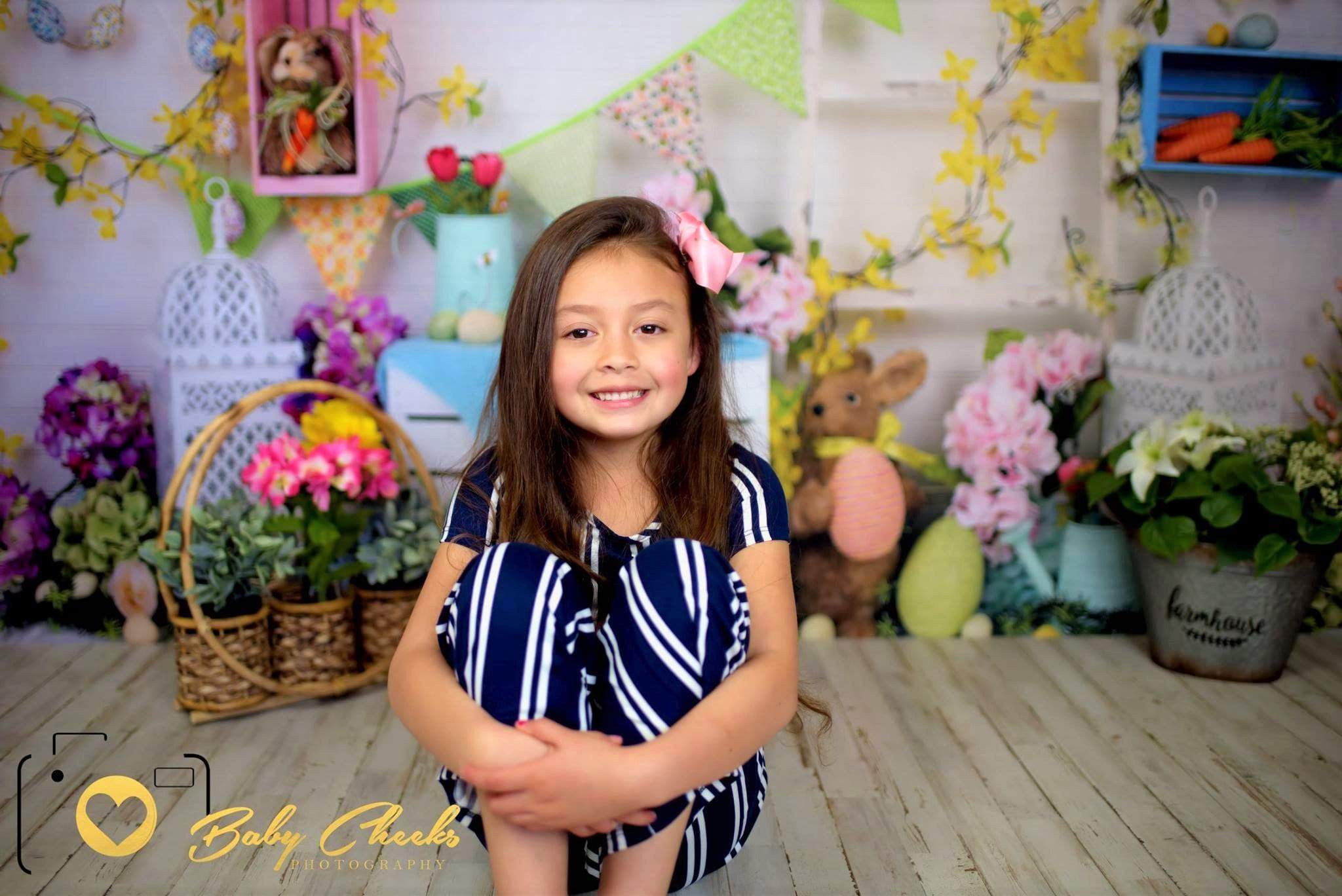 Kate Hello Spring Home Backdrop for Easter session -UK