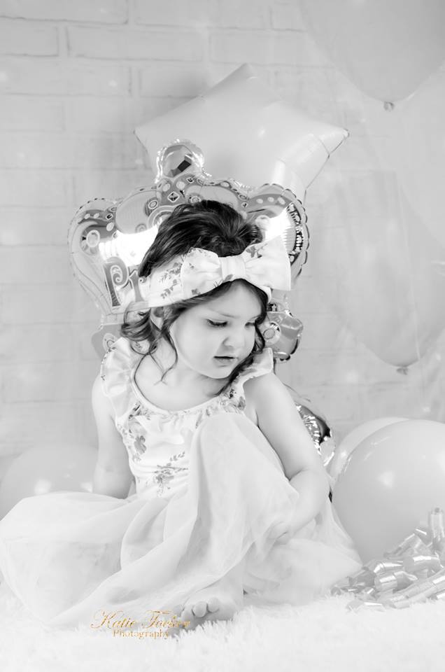 Kate White Brick Wall Pink Balloons and Decorations Girl Birthday Backdrop for cake smash -UK