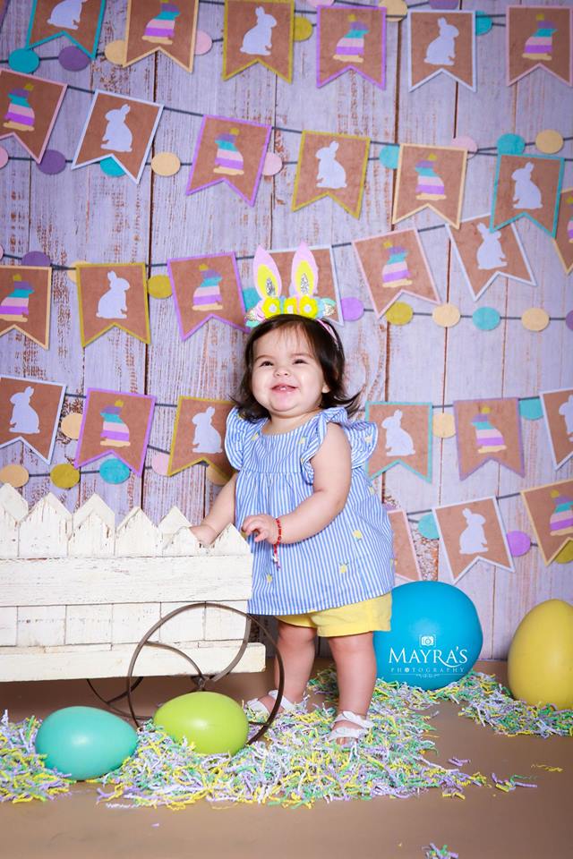 Kate Easter Wood with Rabbit Decoration Backdrop for Photography designed by Jerry_Sina