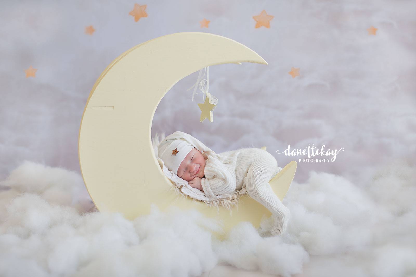 Kate Litter pink sky star backdrop for baby designed by Jerry_Sina