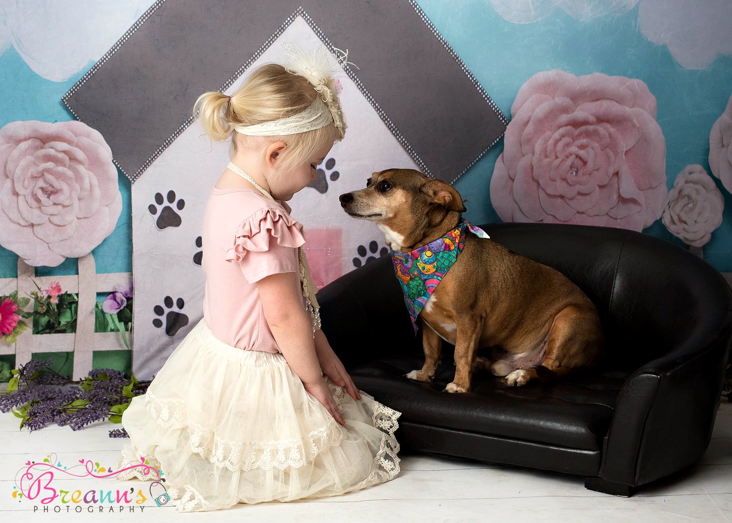 Kate Pet Park Railing Spring Children Backdrop for Photography Designed by Erin Larkins