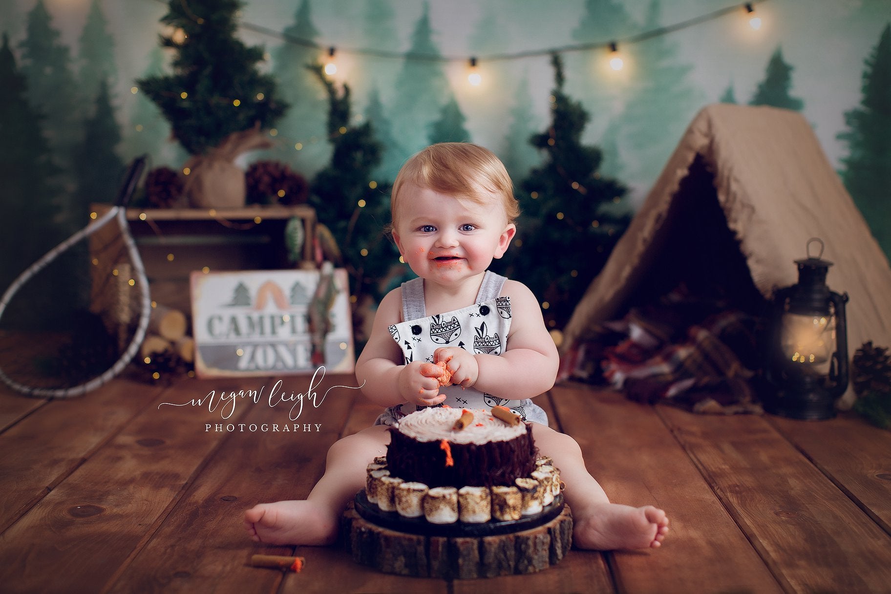 Kate Forest Camping Children Backdrop Designed by Megan Leigh Photography -UK