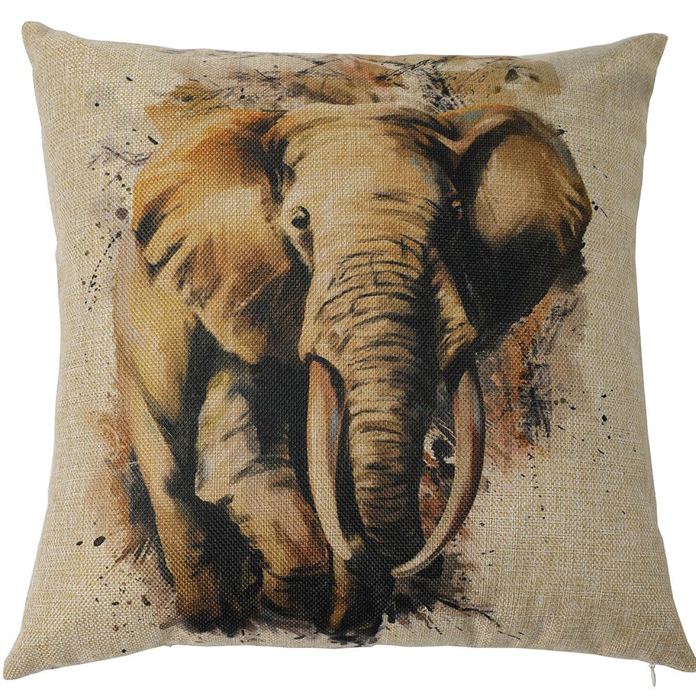 Kate 18x18 Inches Elephant Pattern Decorative Pillow Cover Cushion Case - Kate backdrop UK