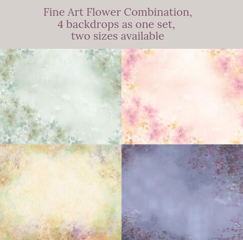 Fine Art Flower Combination Backdrops