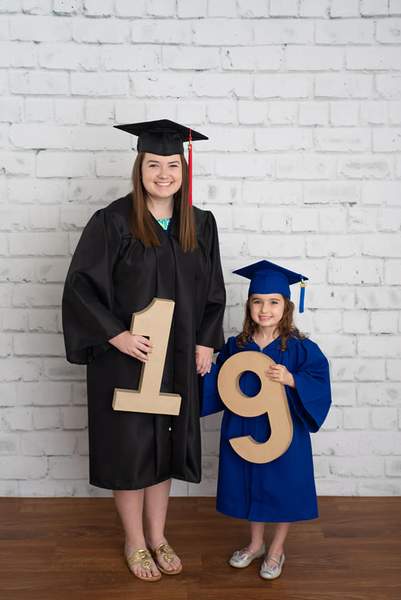 Kate Gray White Brick Wall Graduation Backdrop Studio -UK