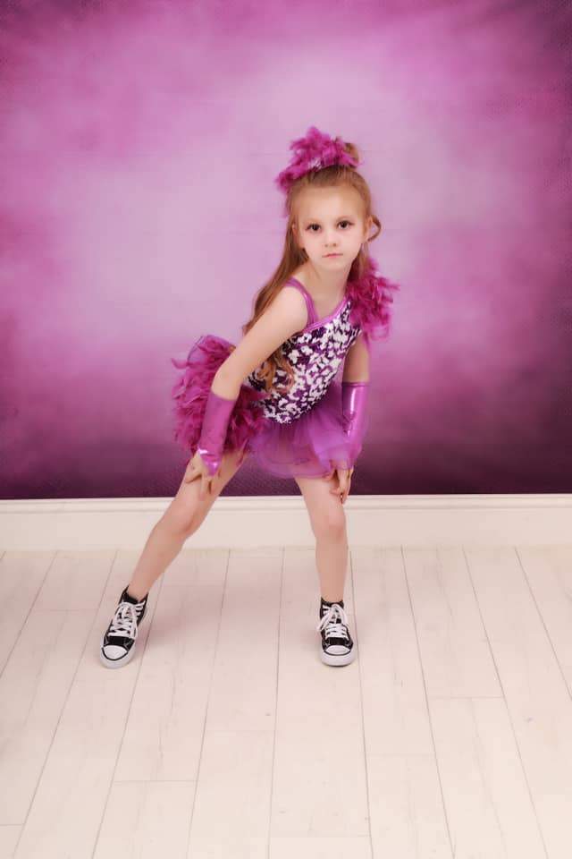 Kate Dark Purple Abstract Texture Backdrop Designed by JFCC